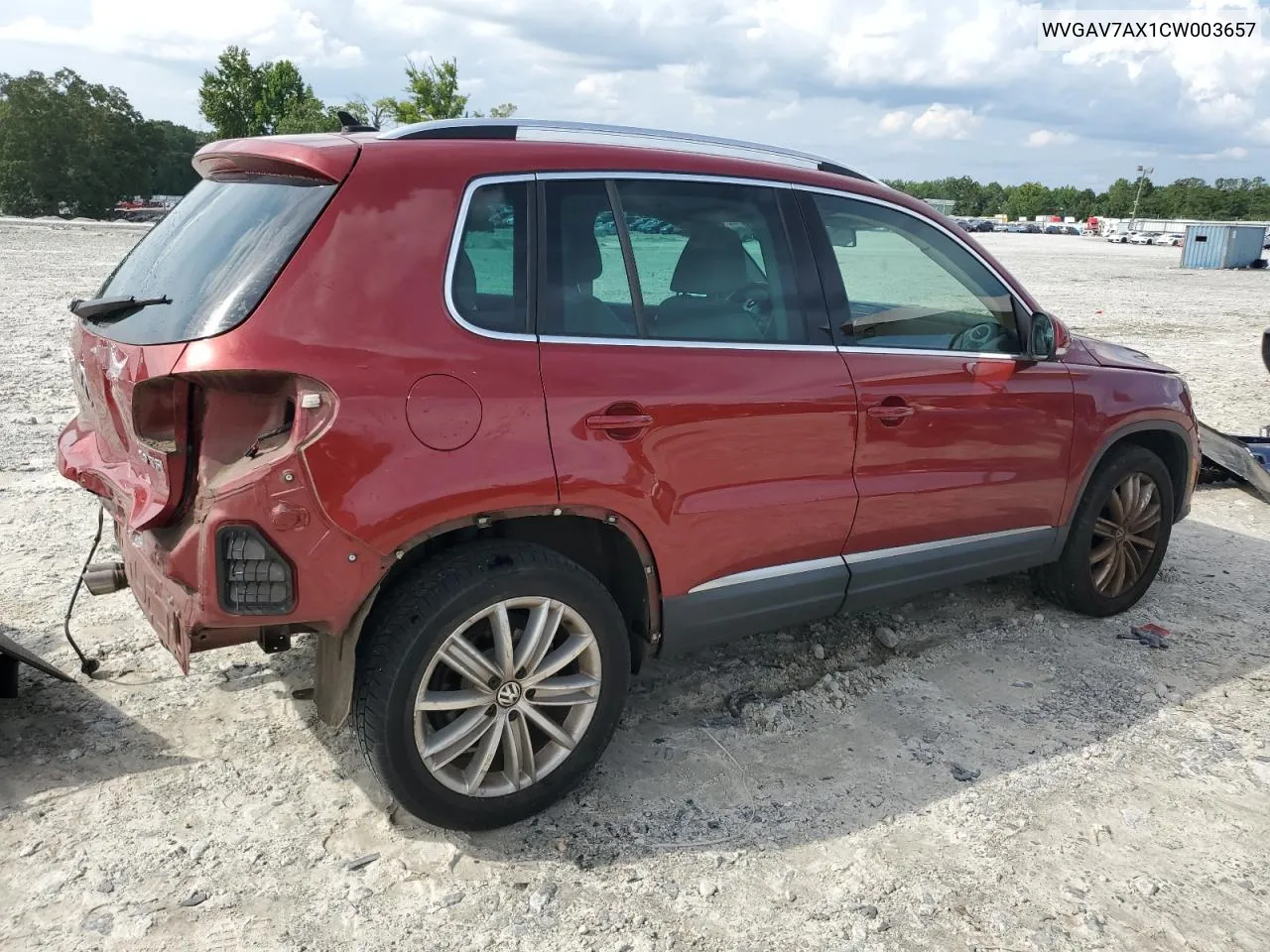 WVGAV7AX1CW003657 2012 Volkswagen Tiguan S