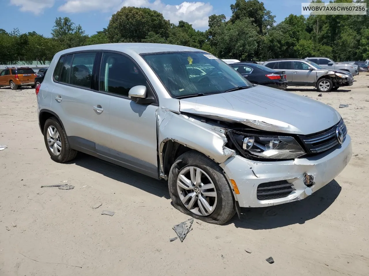 2012 Volkswagen Tiguan S VIN: WVGBV7AX6CW607256 Lot: 65445484