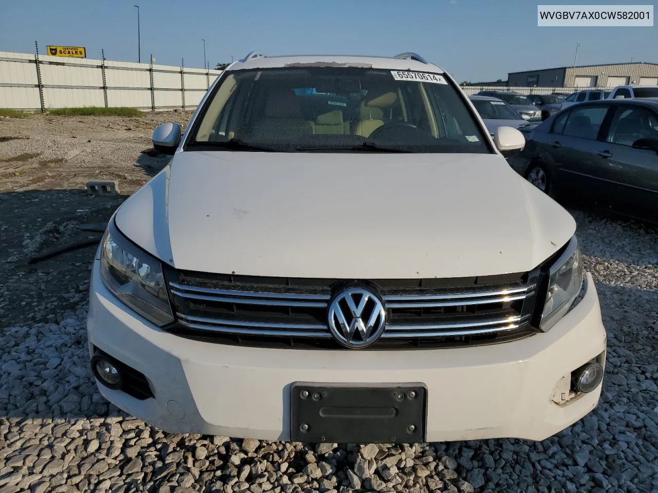 WVGBV7AX0CW582001 2012 Volkswagen Tiguan S