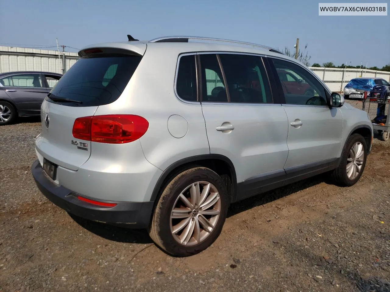 WVGBV7AX6CW603188 2012 Volkswagen Tiguan S