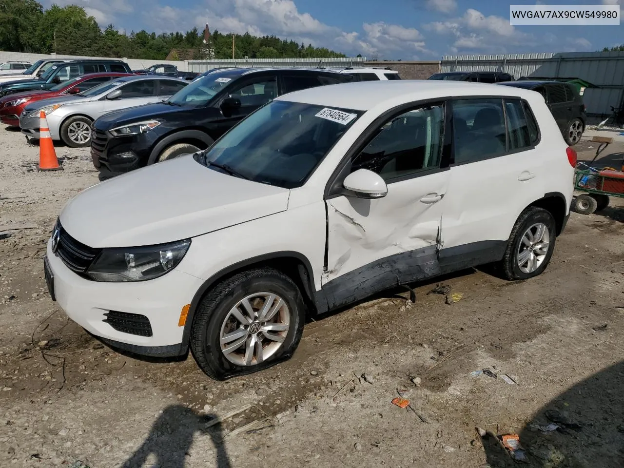 WVGAV7AX9CW549980 2012 Volkswagen Tiguan S