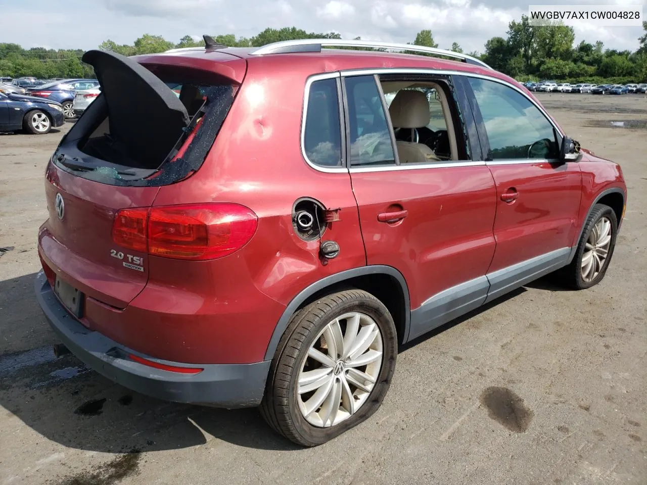 WVGBV7AX1CW004828 2012 Volkswagen Tiguan S