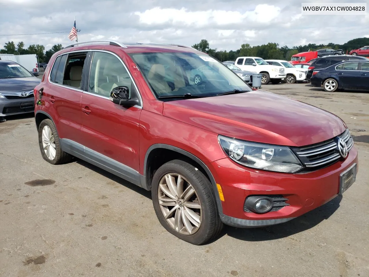 WVGBV7AX1CW004828 2012 Volkswagen Tiguan S