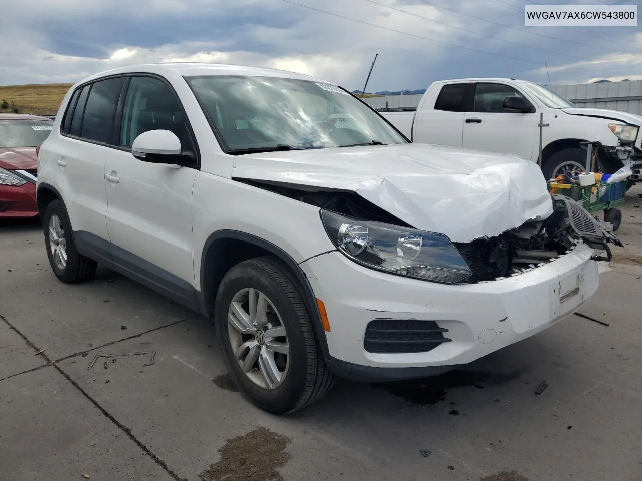 WVGAV7AX6CW543800 2012 Volkswagen Tiguan S