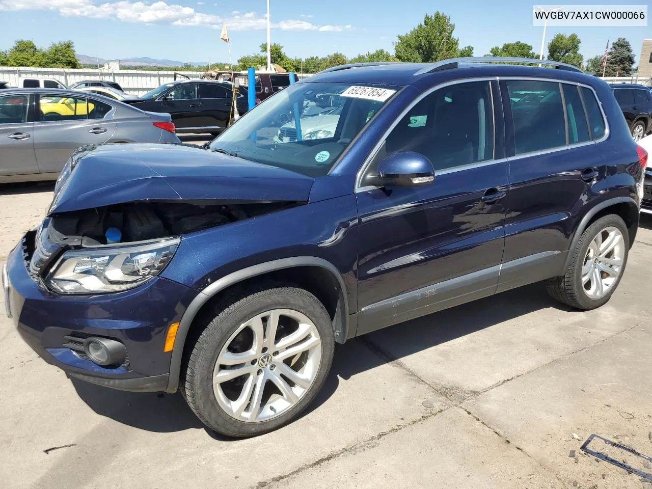 WVGBV7AX1CW000066 2012 Volkswagen Tiguan S