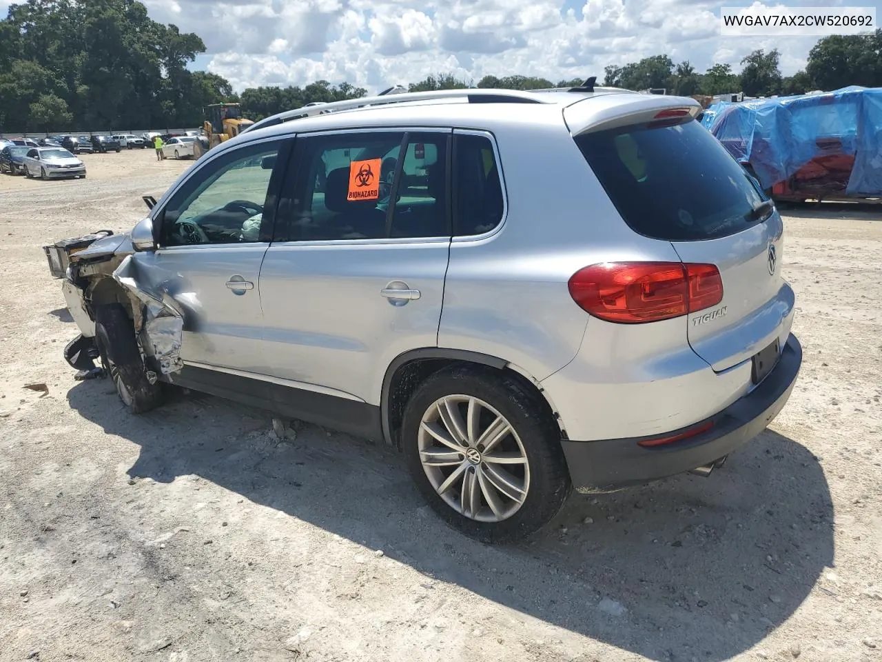 WVGAV7AX2CW520692 2012 Volkswagen Tiguan S