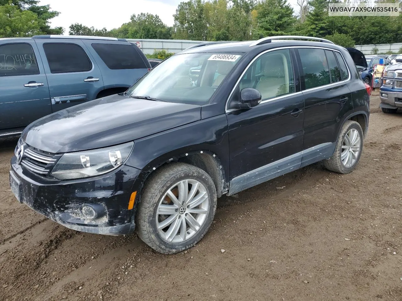 2012 Volkswagen Tiguan S VIN: WVGAV7AX9CW535416 Lot: 69486934