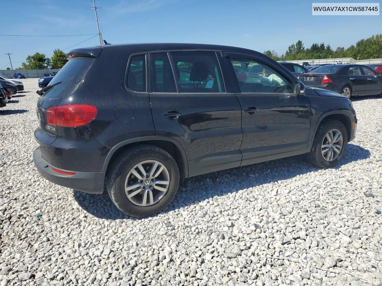 WVGAV7AX1CW587445 2012 Volkswagen Tiguan S