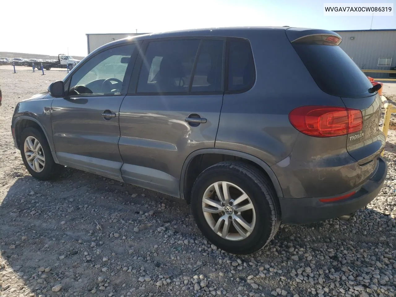 WVGAV7AX0CW086319 2012 Volkswagen Tiguan S