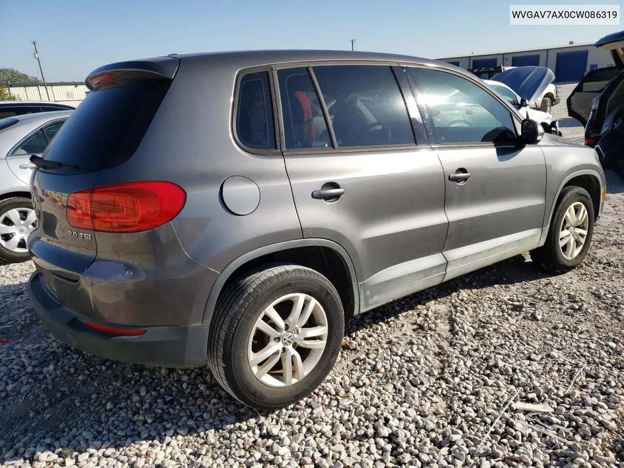 WVGAV7AX0CW086319 2012 Volkswagen Tiguan S