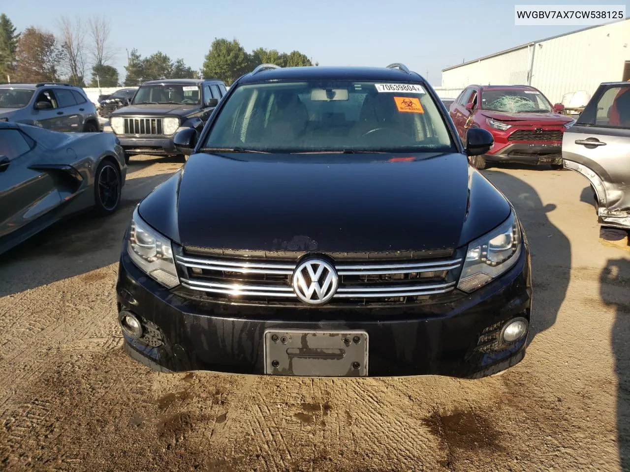 2012 Volkswagen Tiguan S VIN: WVGBV7AX7CW538125 Lot: 70639804