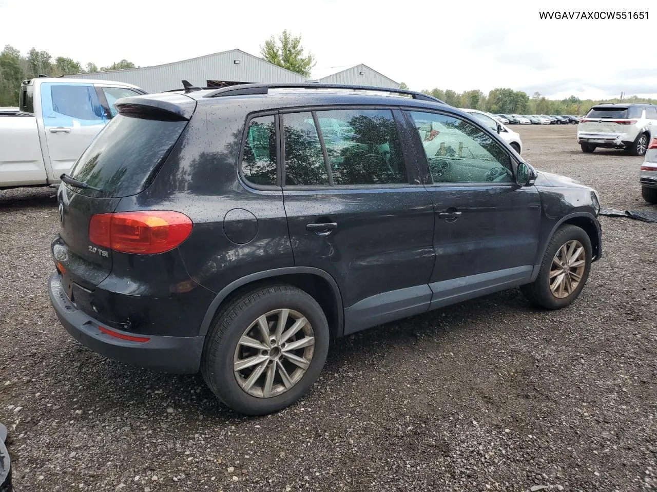 2012 Volkswagen Tiguan S VIN: WVGAV7AX0CW551651 Lot: 70828514