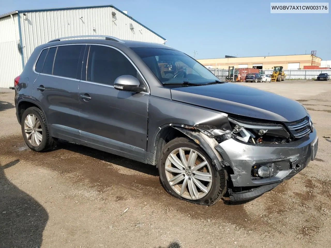 2012 Volkswagen Tiguan S VIN: WVGBV7AX1CW003176 Lot: 71150604