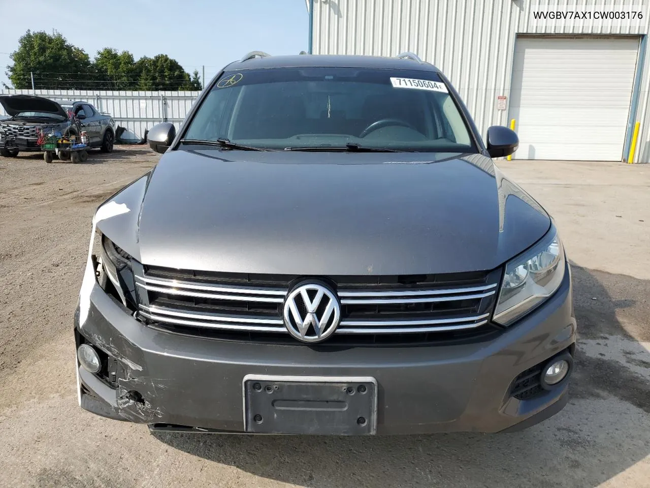 2012 Volkswagen Tiguan S VIN: WVGBV7AX1CW003176 Lot: 71150604