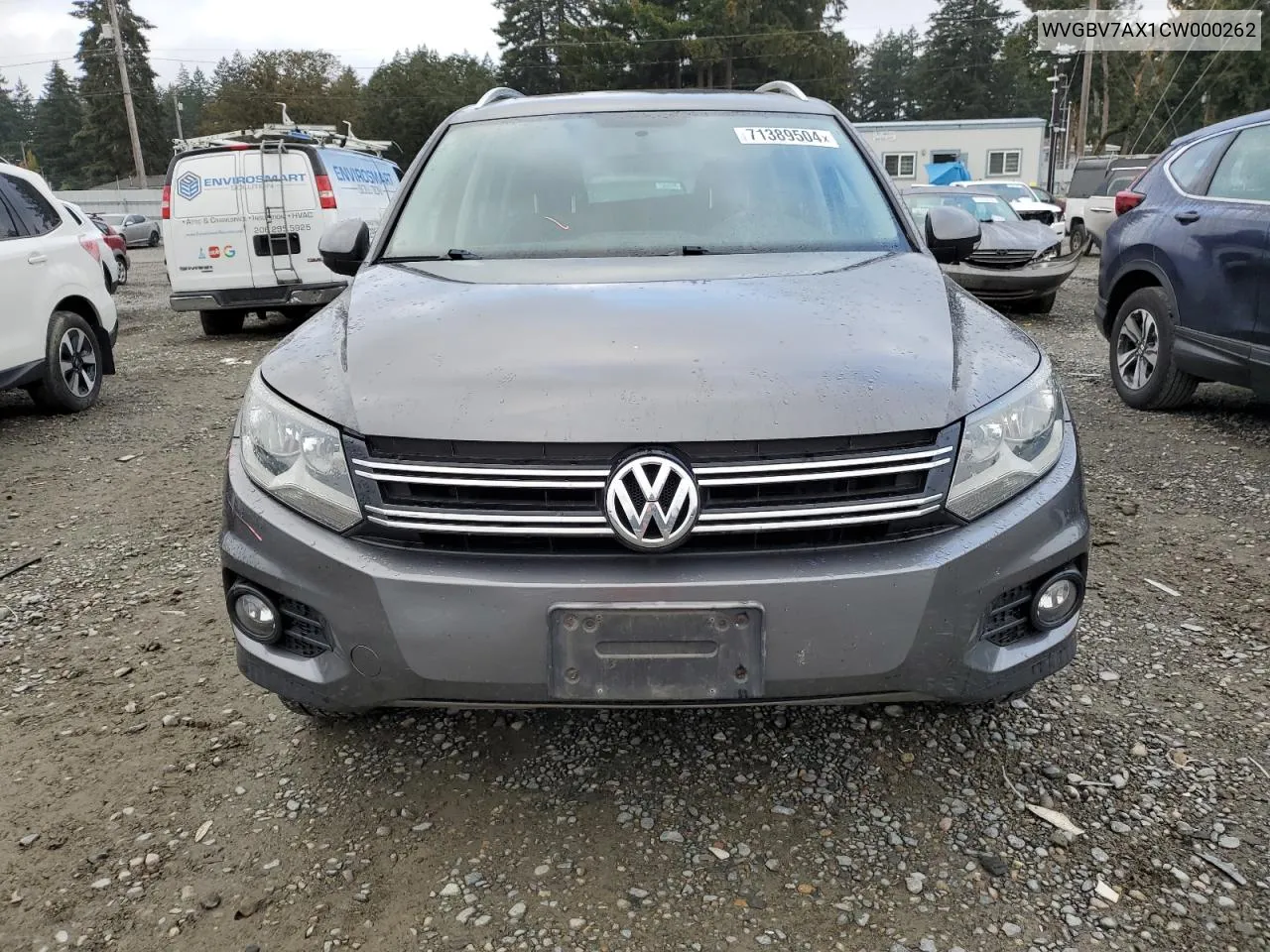 2012 Volkswagen Tiguan S VIN: WVGBV7AX1CW000262 Lot: 71389504