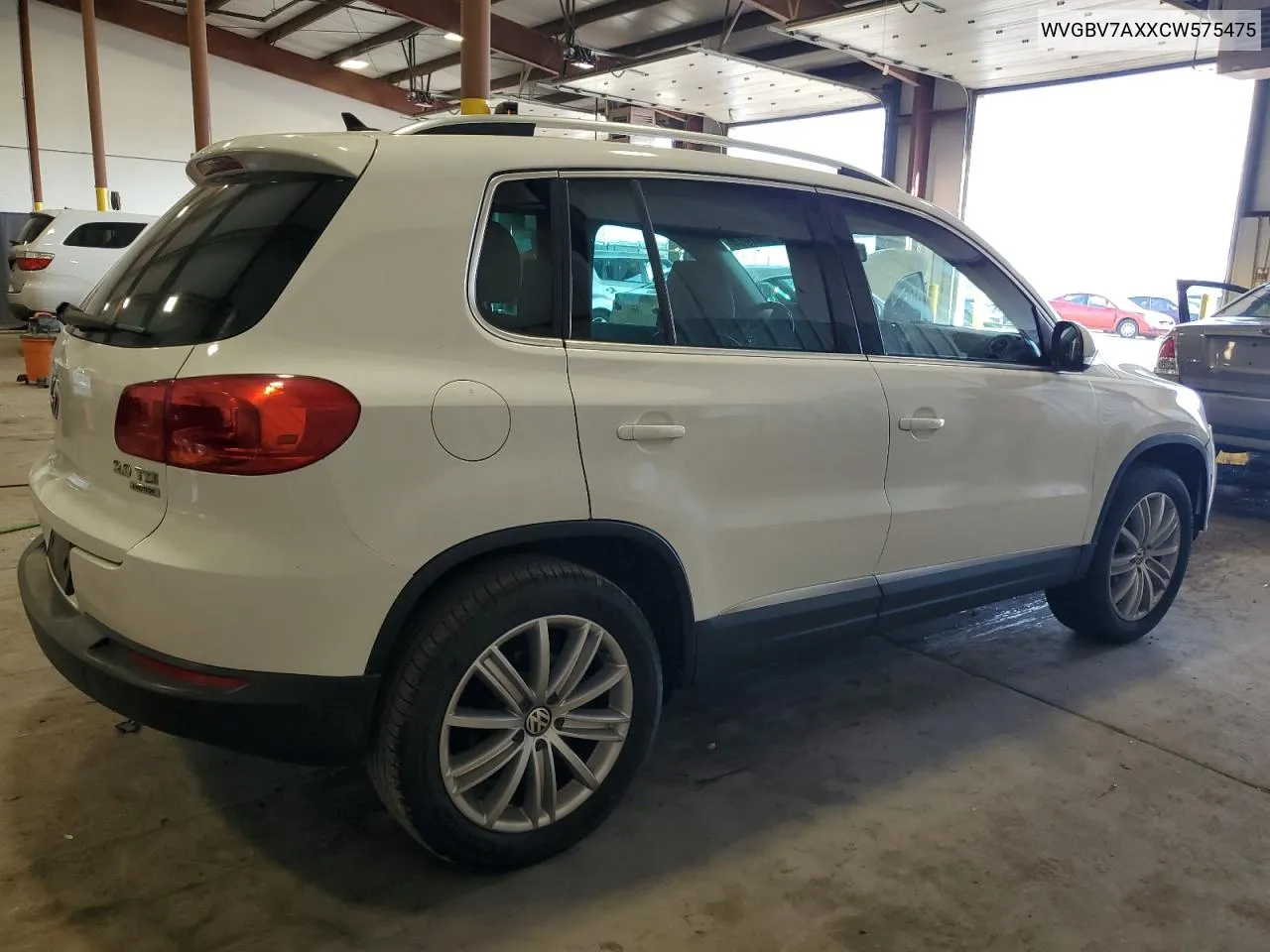 WVGBV7AXXCW575475 2012 Volkswagen Tiguan S