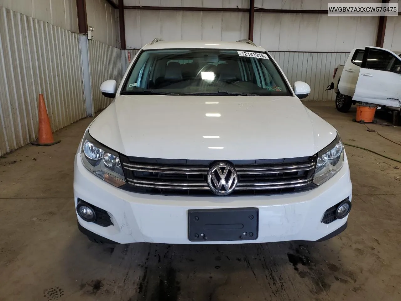 2012 Volkswagen Tiguan S VIN: WVGBV7AXXCW575475 Lot: 72181914