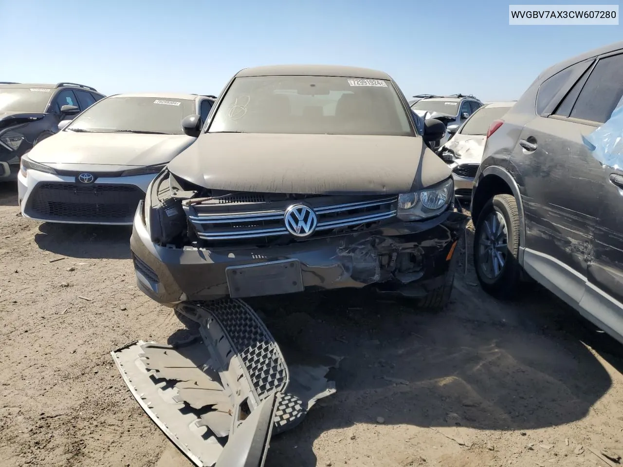 WVGBV7AX3CW607280 2012 Volkswagen Tiguan S