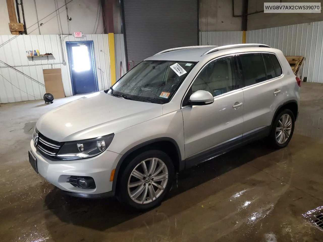 2012 Volkswagen Tiguan S VIN: WVGBV7AX2CW539070 Lot: 73399914