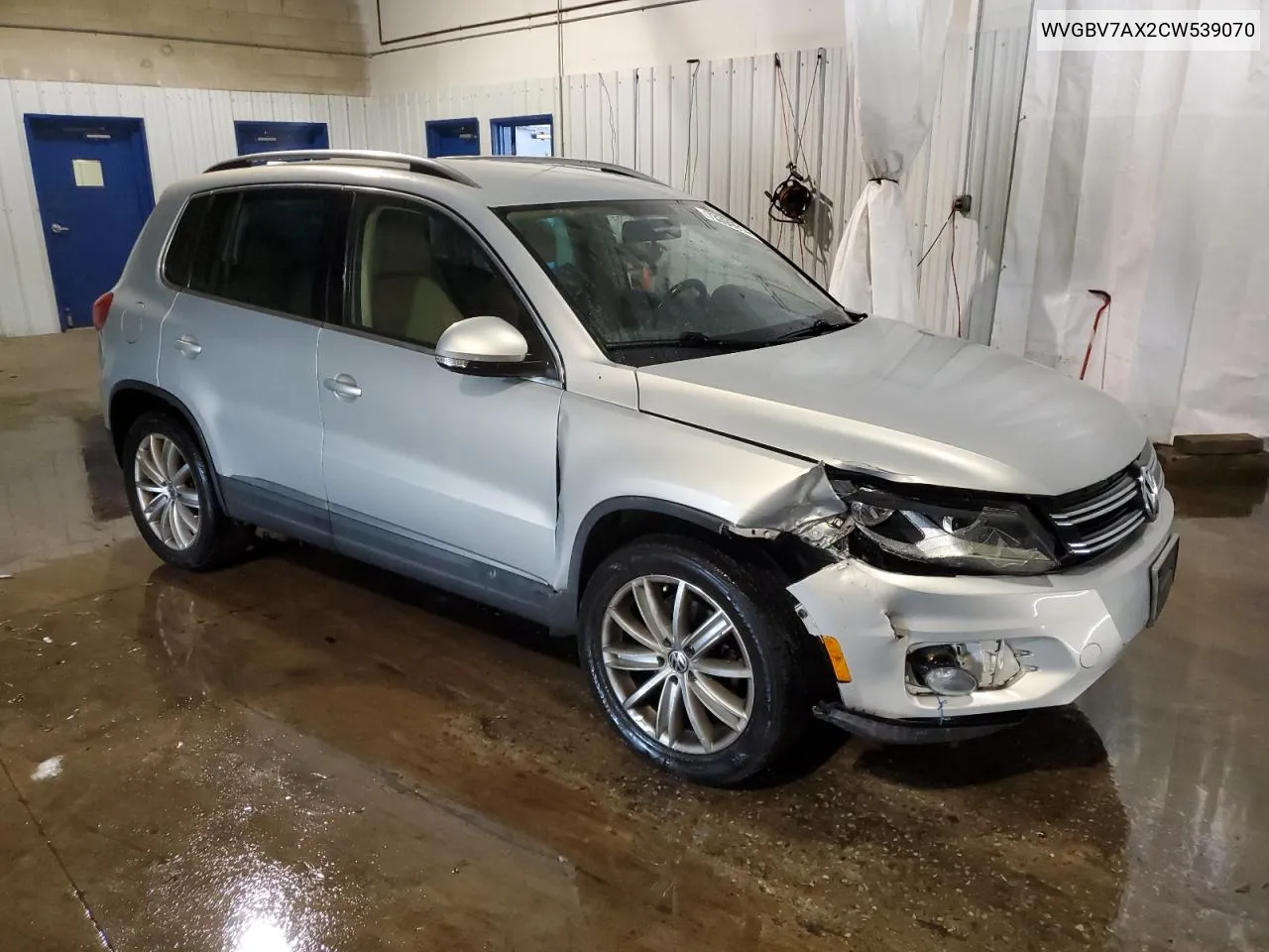 2012 Volkswagen Tiguan S VIN: WVGBV7AX2CW539070 Lot: 73399914