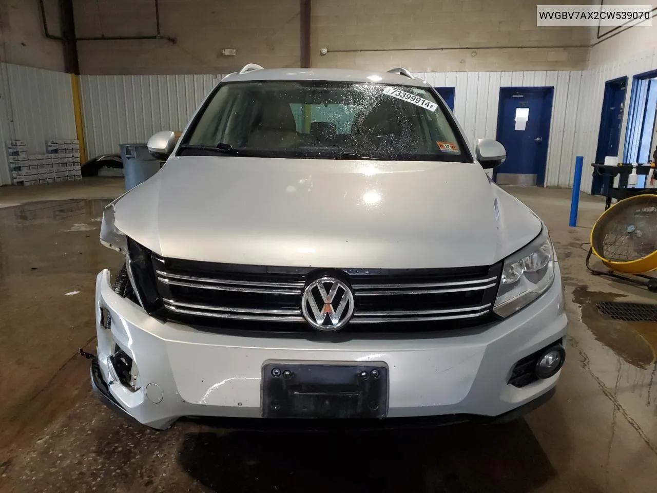 2012 Volkswagen Tiguan S VIN: WVGBV7AX2CW539070 Lot: 73399914