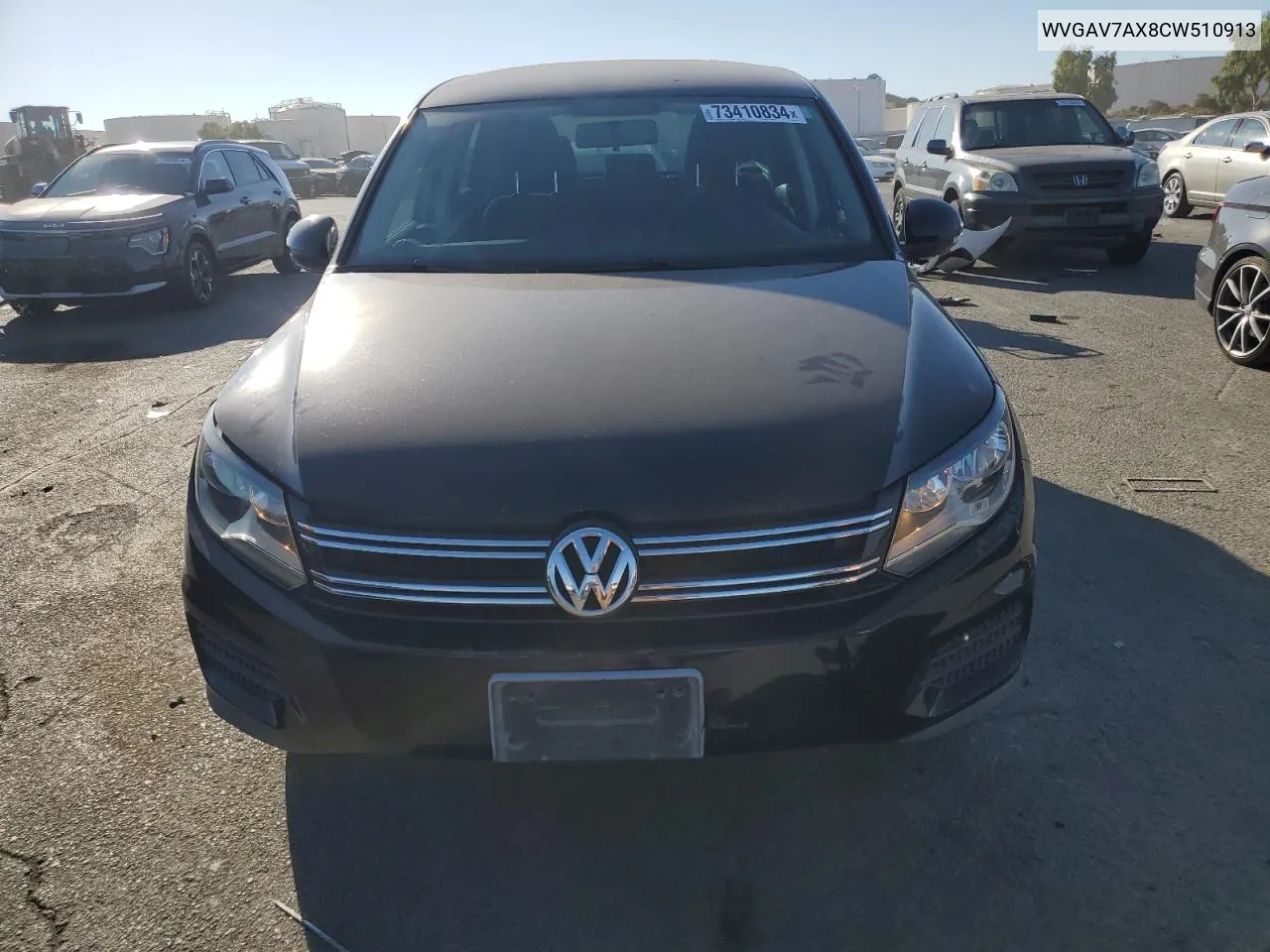 2012 Volkswagen Tiguan S VIN: WVGAV7AX8CW510913 Lot: 73410834