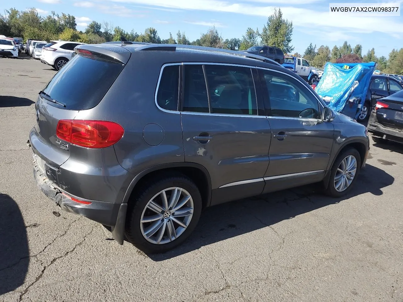 2012 Volkswagen Tiguan S VIN: WVGBV7AX2CW098377 Lot: 73527594