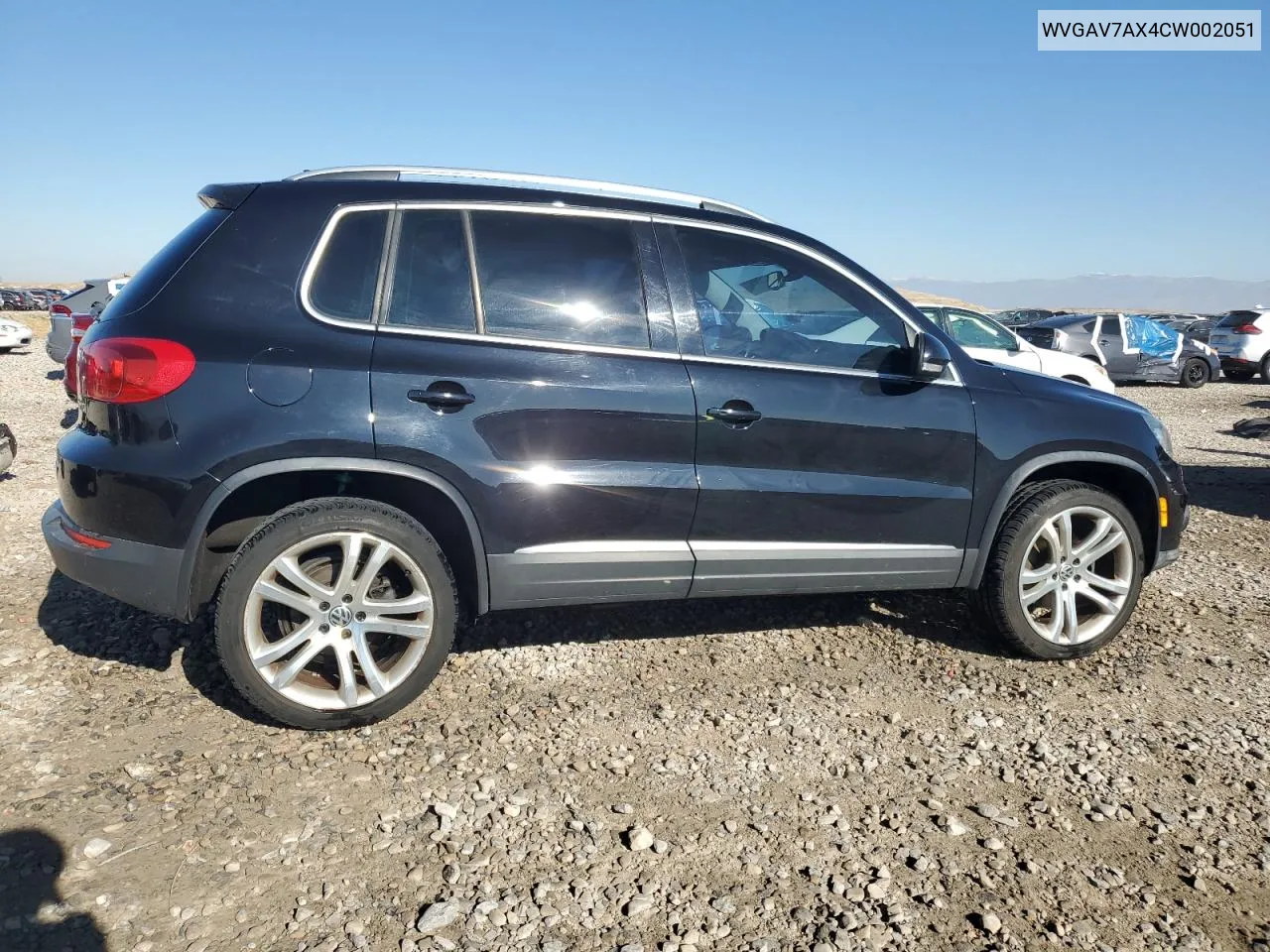 2012 Volkswagen Tiguan S VIN: WVGAV7AX4CW002051 Lot: 74618754