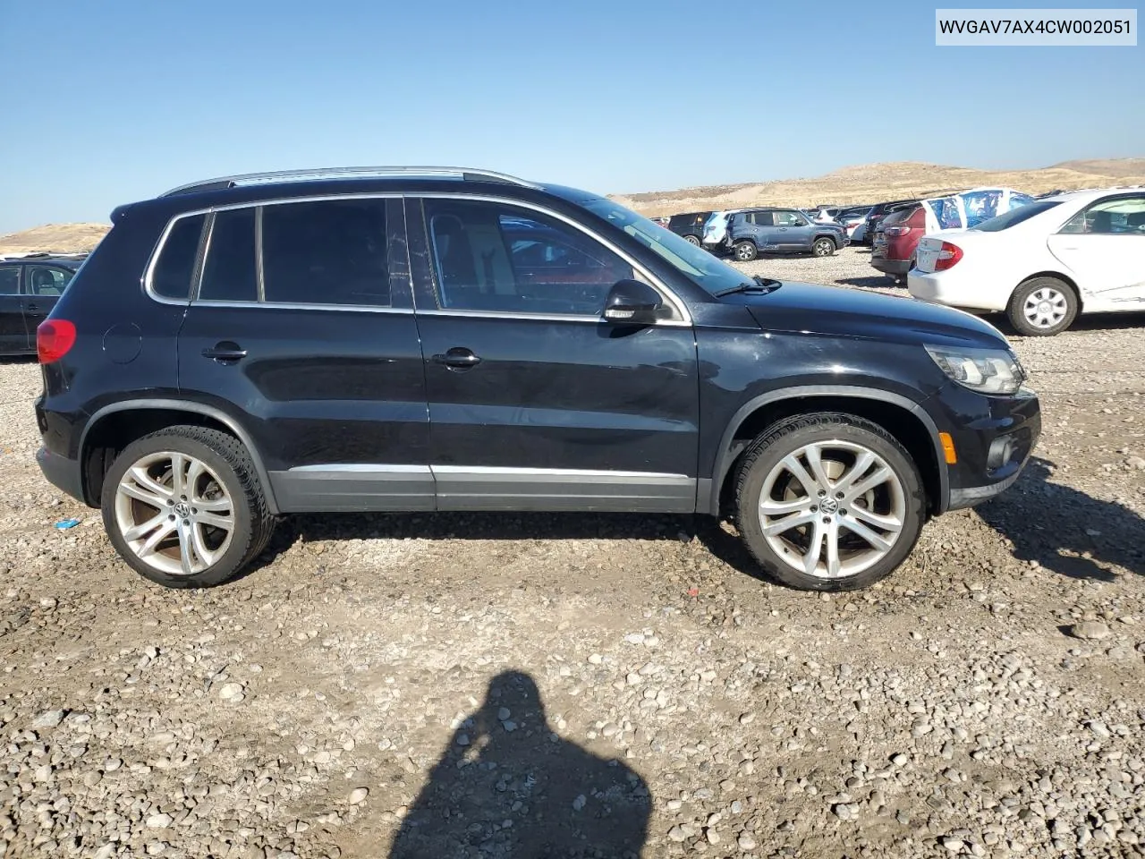 2012 Volkswagen Tiguan S VIN: WVGAV7AX4CW002051 Lot: 74618754