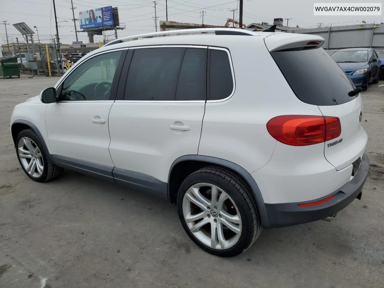 2012 Volkswagen Tiguan S VIN: WVGAV7AX4CW002079 Lot: 75327394