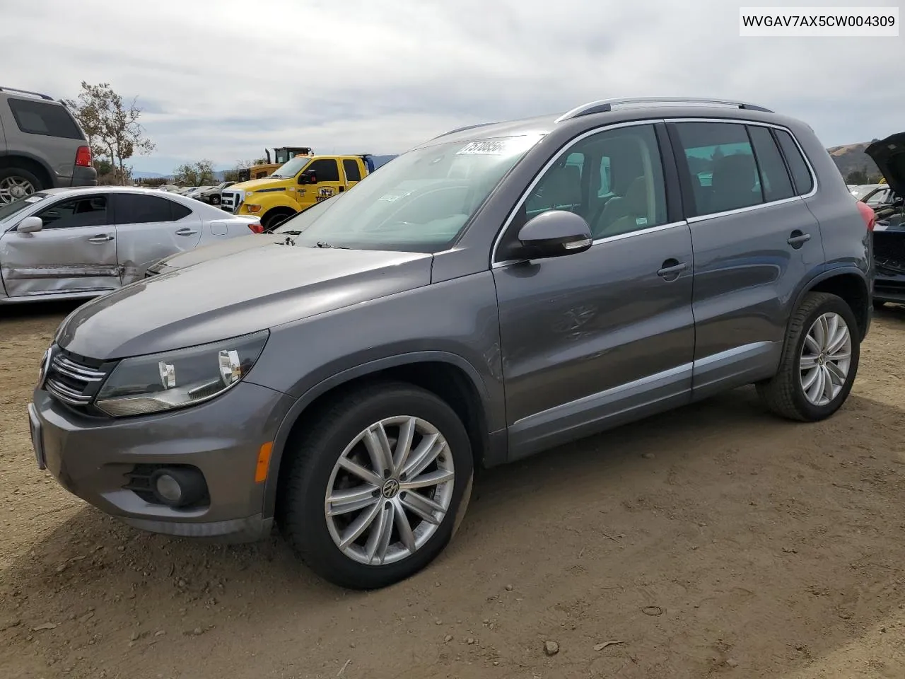 WVGAV7AX5CW004309 2012 Volkswagen Tiguan S