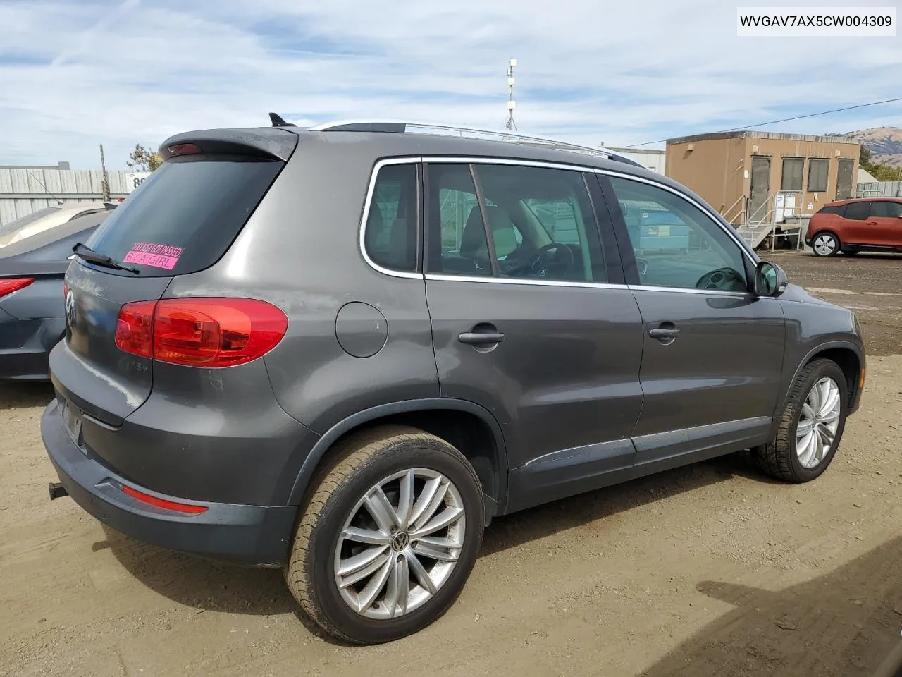 WVGAV7AX5CW004309 2012 Volkswagen Tiguan S