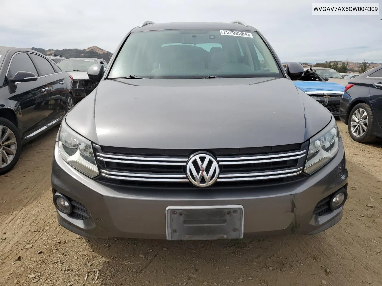 WVGAV7AX5CW004309 2012 Volkswagen Tiguan S