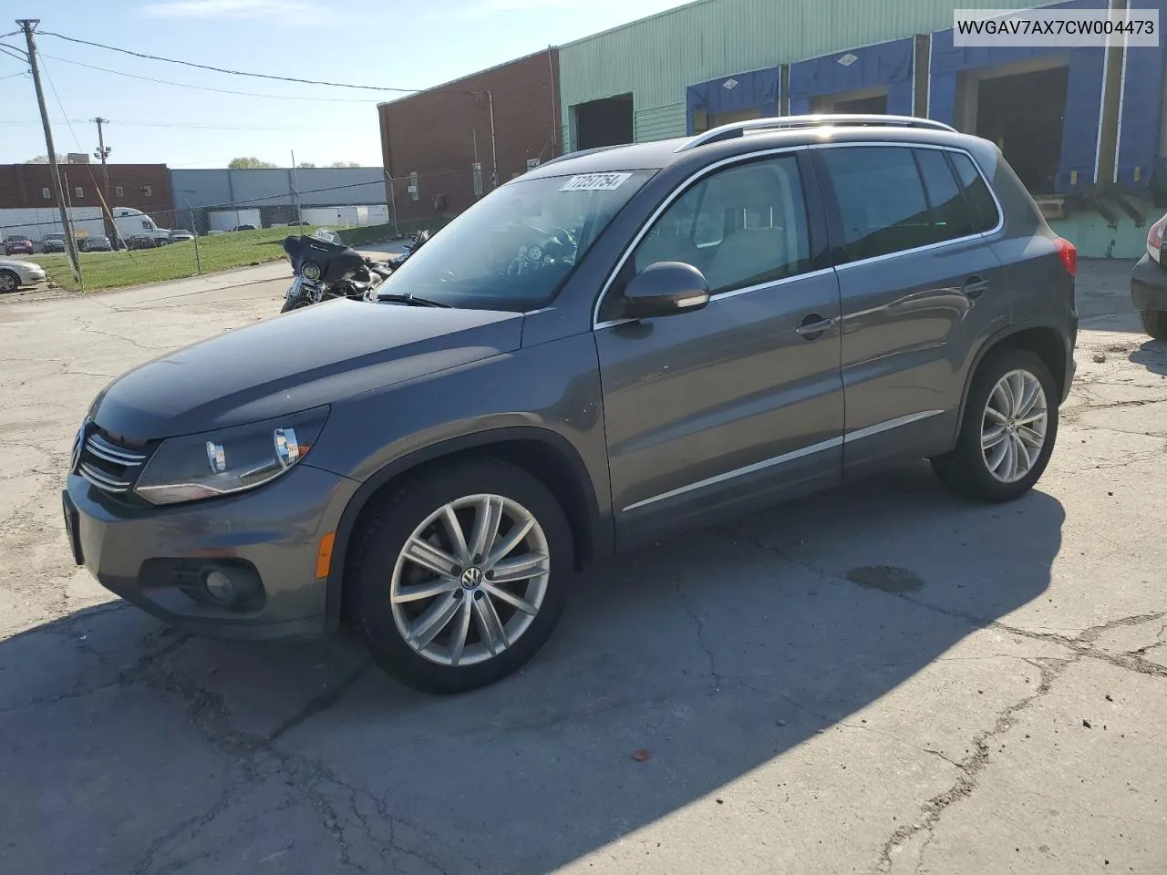 2012 Volkswagen Tiguan S VIN: WVGAV7AX7CW004473 Lot: 77257754