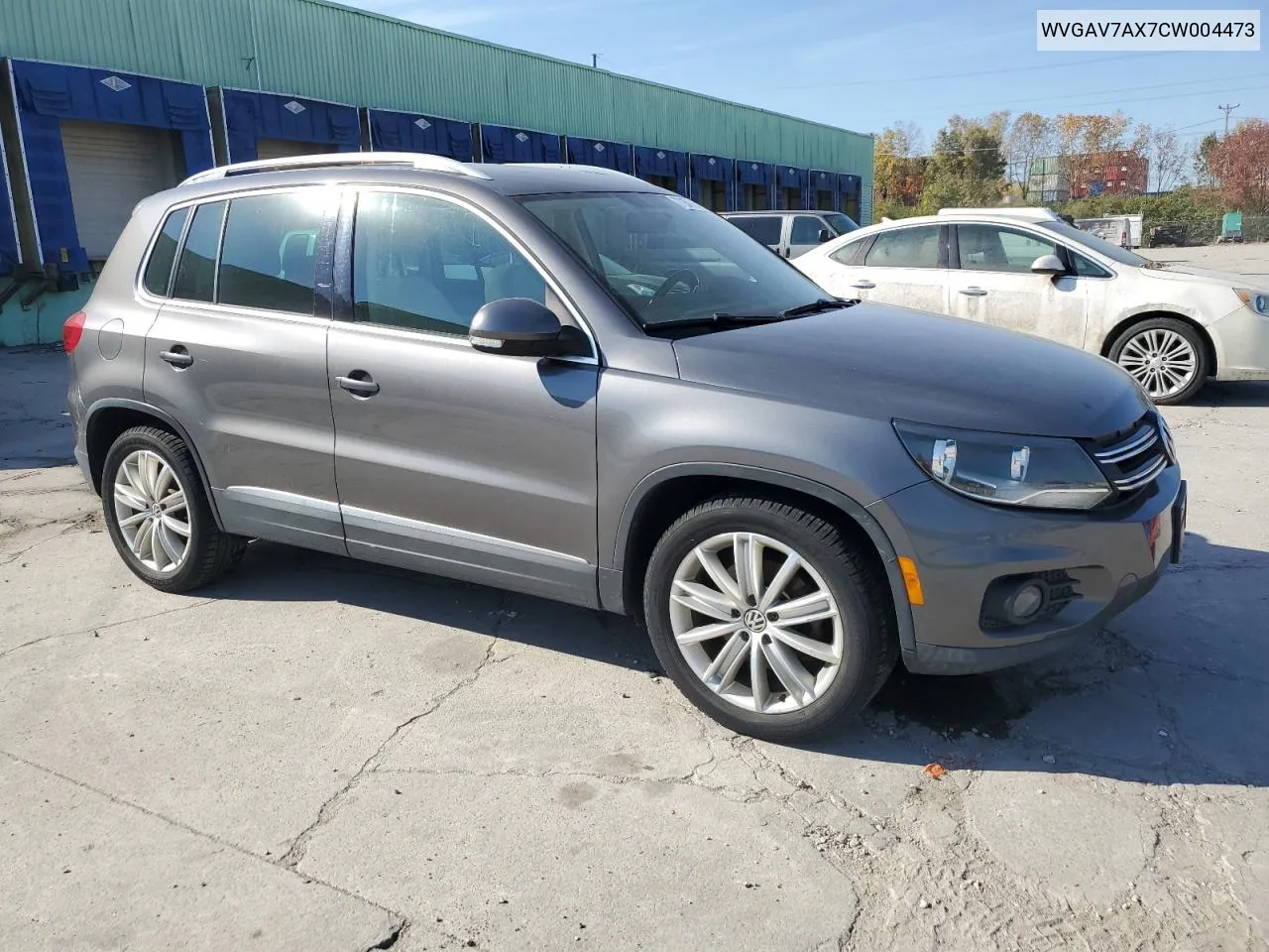 2012 Volkswagen Tiguan S VIN: WVGAV7AX7CW004473 Lot: 77257754