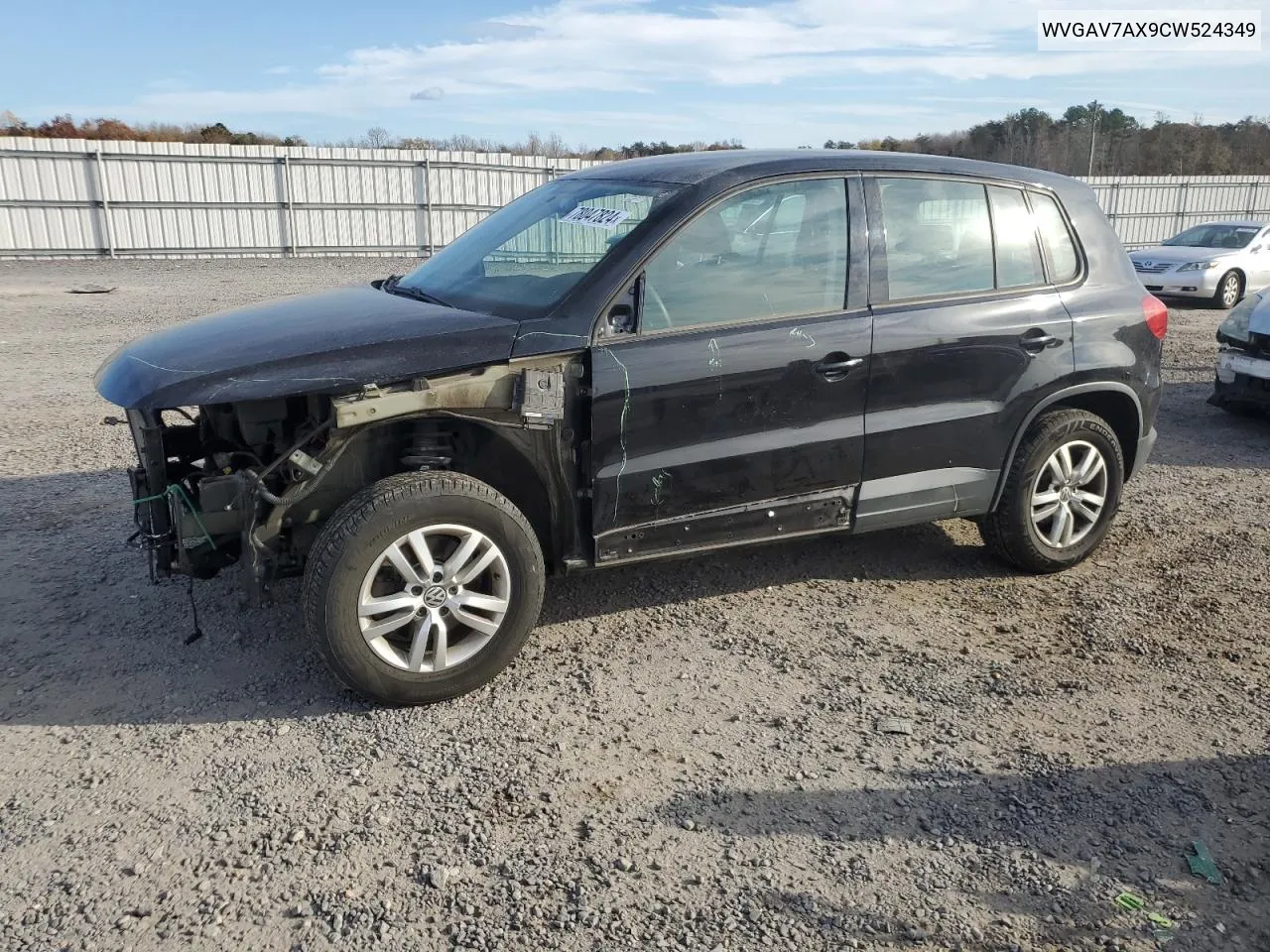 2012 Volkswagen Tiguan S VIN: WVGAV7AX9CW524349 Lot: 78047824