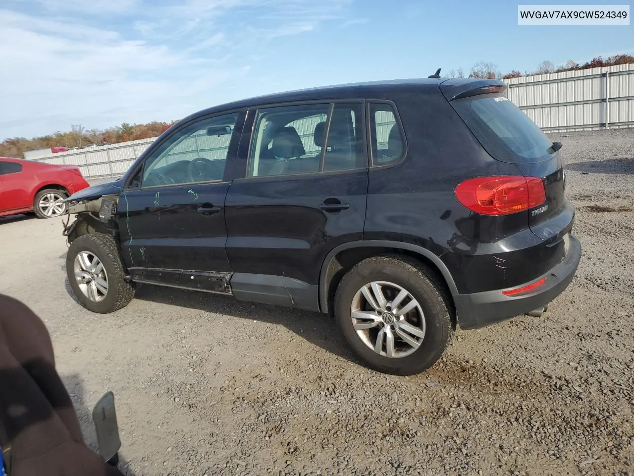 2012 Volkswagen Tiguan S VIN: WVGAV7AX9CW524349 Lot: 78047824