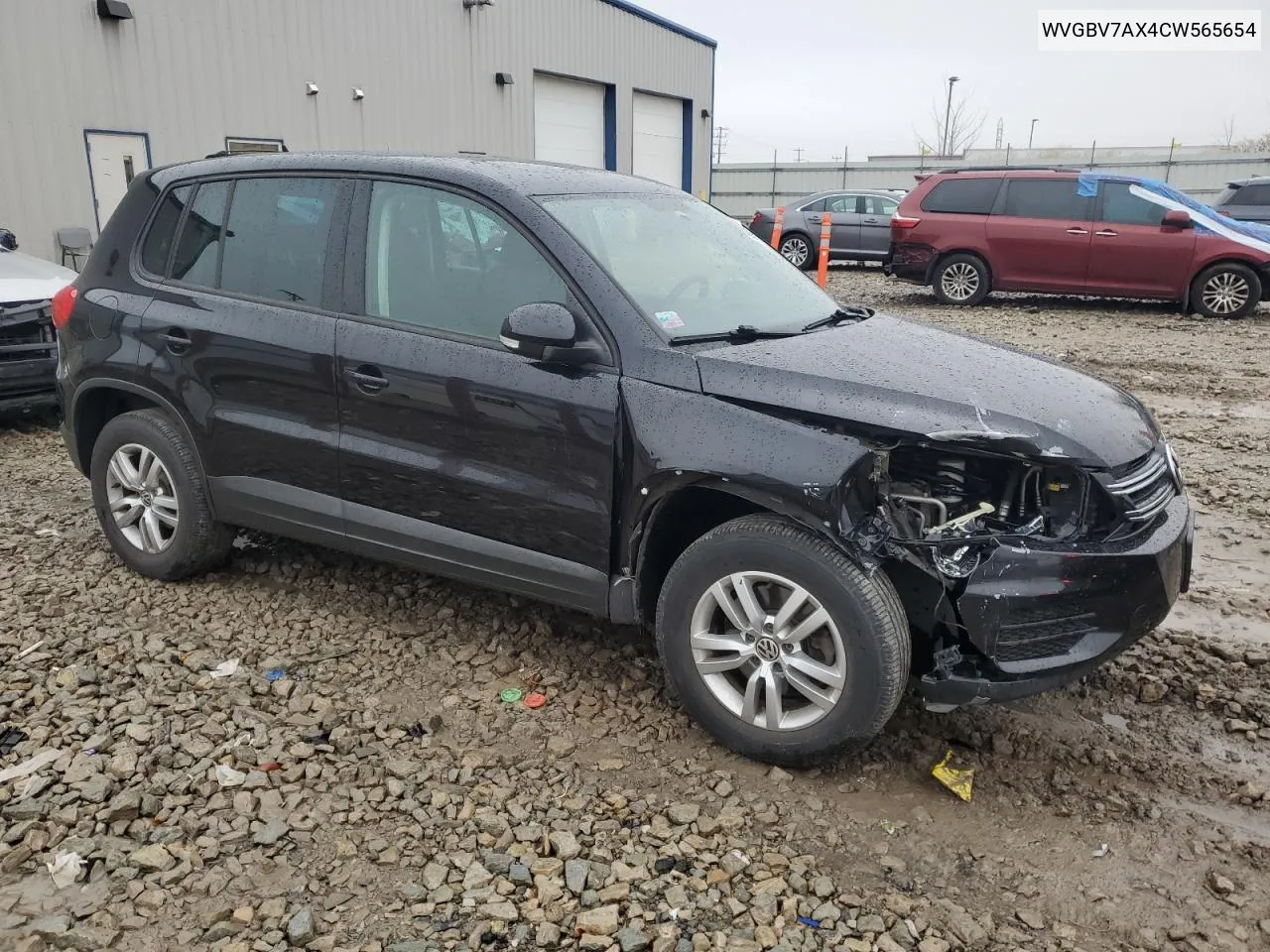 2012 Volkswagen Tiguan S VIN: WVGBV7AX4CW565654 Lot: 78980414