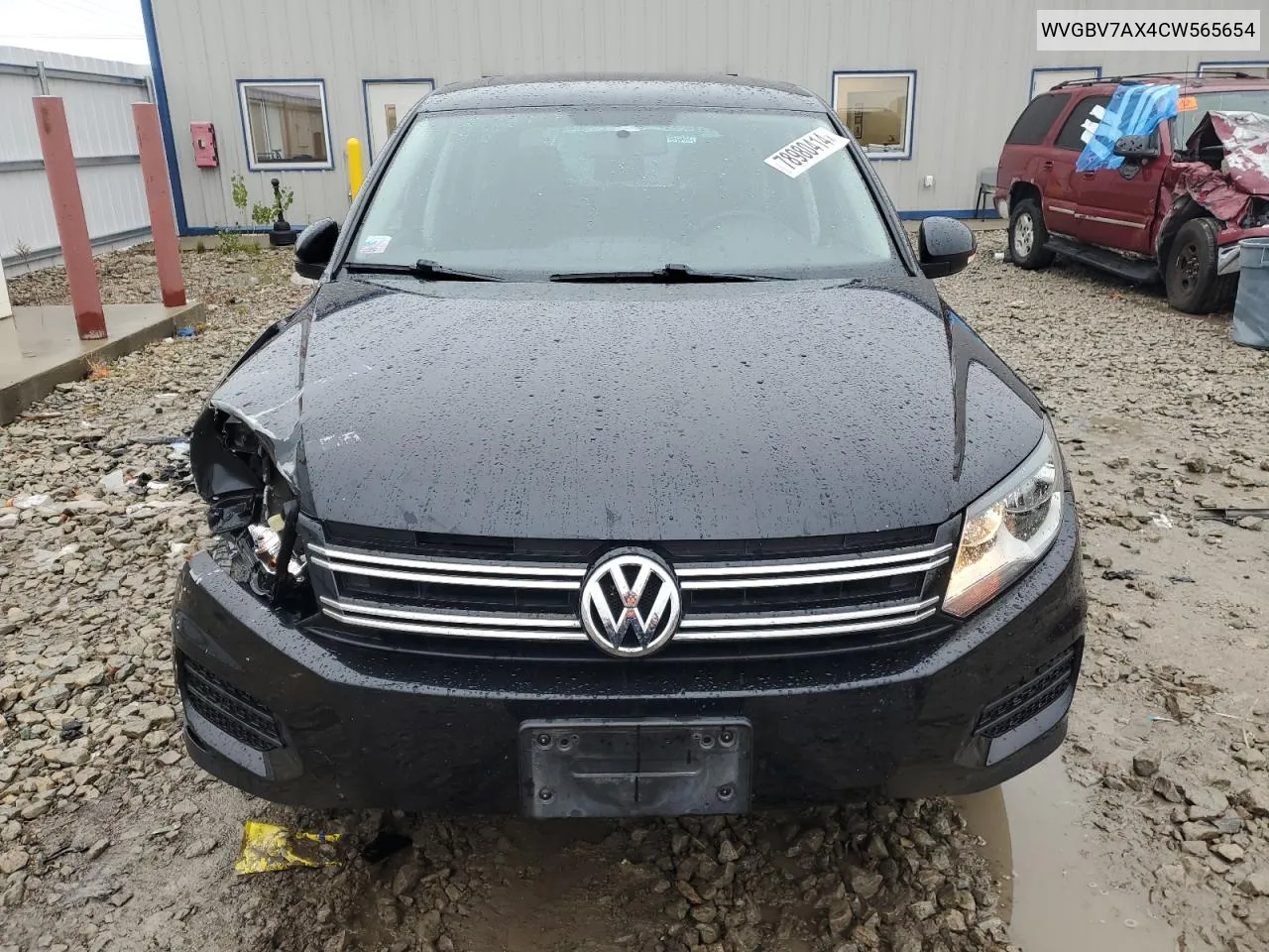 2012 Volkswagen Tiguan S VIN: WVGBV7AX4CW565654 Lot: 78980414