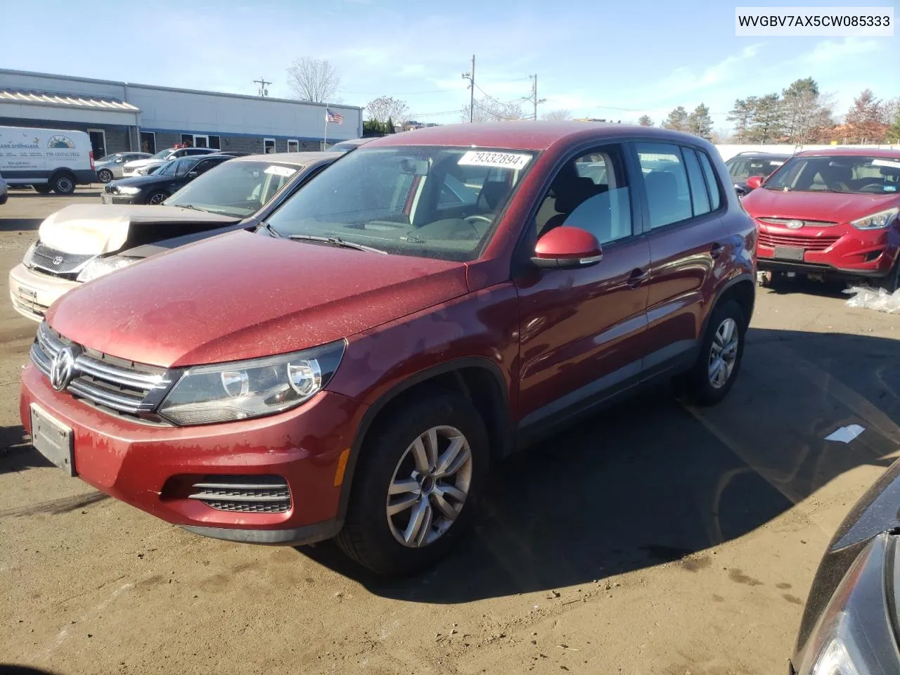 2012 Volkswagen Tiguan S VIN: WVGBV7AX5CW085333 Lot: 79332894