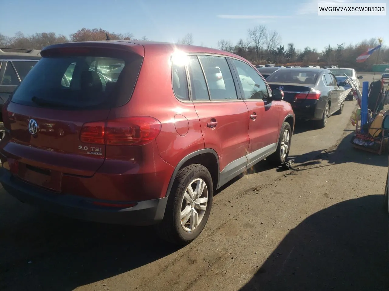 2012 Volkswagen Tiguan S VIN: WVGBV7AX5CW085333 Lot: 79332894