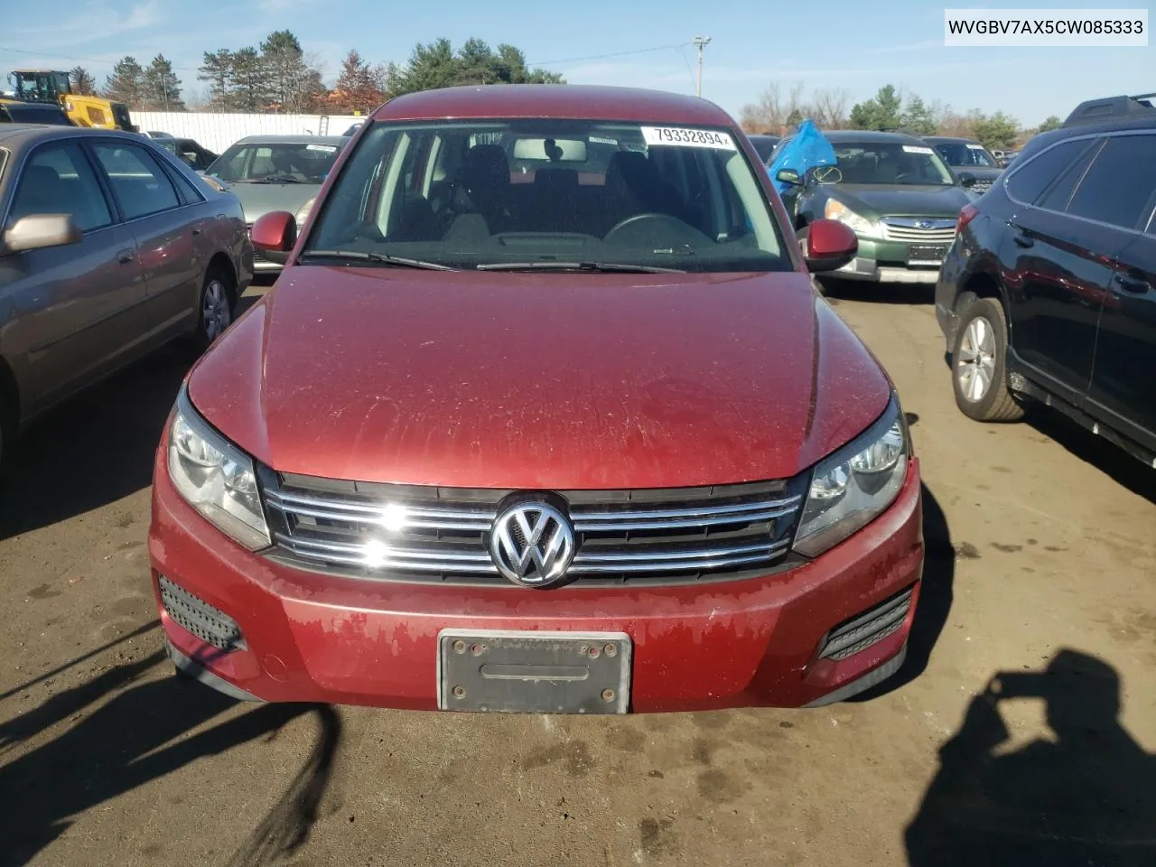 2012 Volkswagen Tiguan S VIN: WVGBV7AX5CW085333 Lot: 79332894