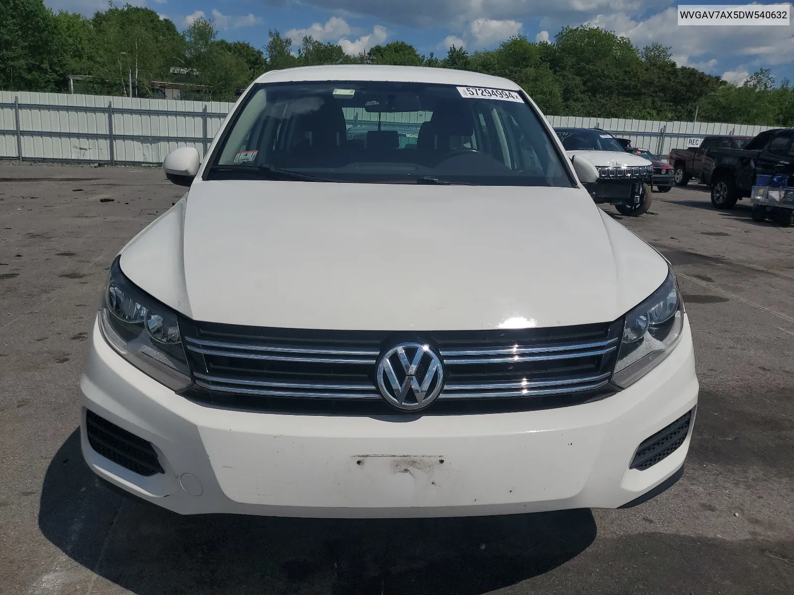 2013 Volkswagen Tiguan S VIN: WVGAV7AX5DW540632 Lot: 57294994