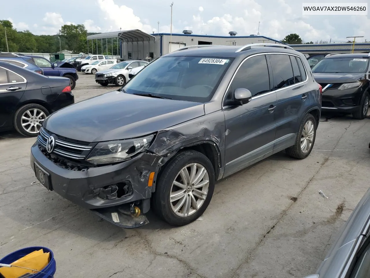 2013 Volkswagen Tiguan S VIN: WVGAV7AX2DW546260 Lot: 64928304