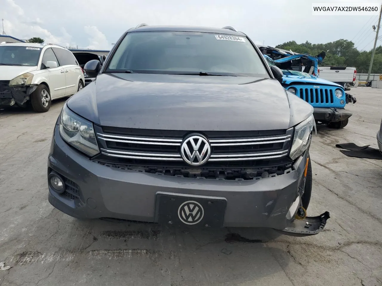 2013 Volkswagen Tiguan S VIN: WVGAV7AX2DW546260 Lot: 64928304