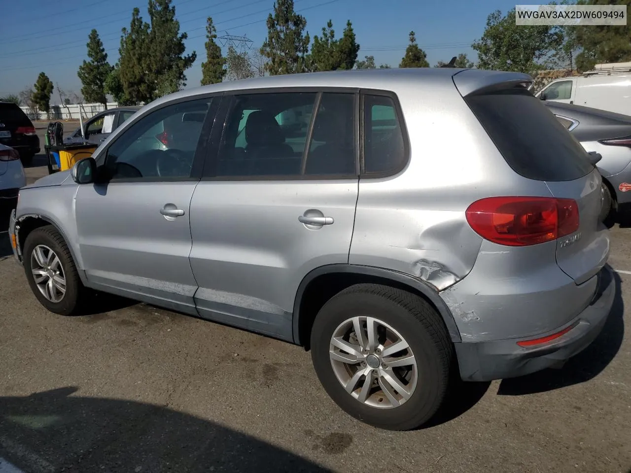 WVGAV3AX2DW609494 2013 Volkswagen Tiguan S