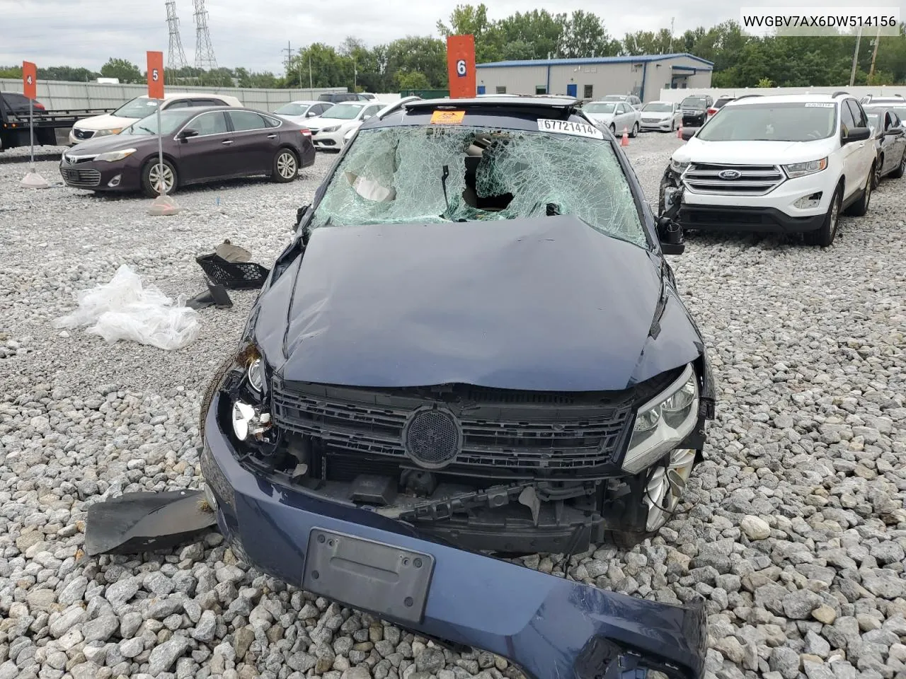 2013 Volkswagen Tiguan S VIN: WVGBV7AX6DW514156 Lot: 67721414