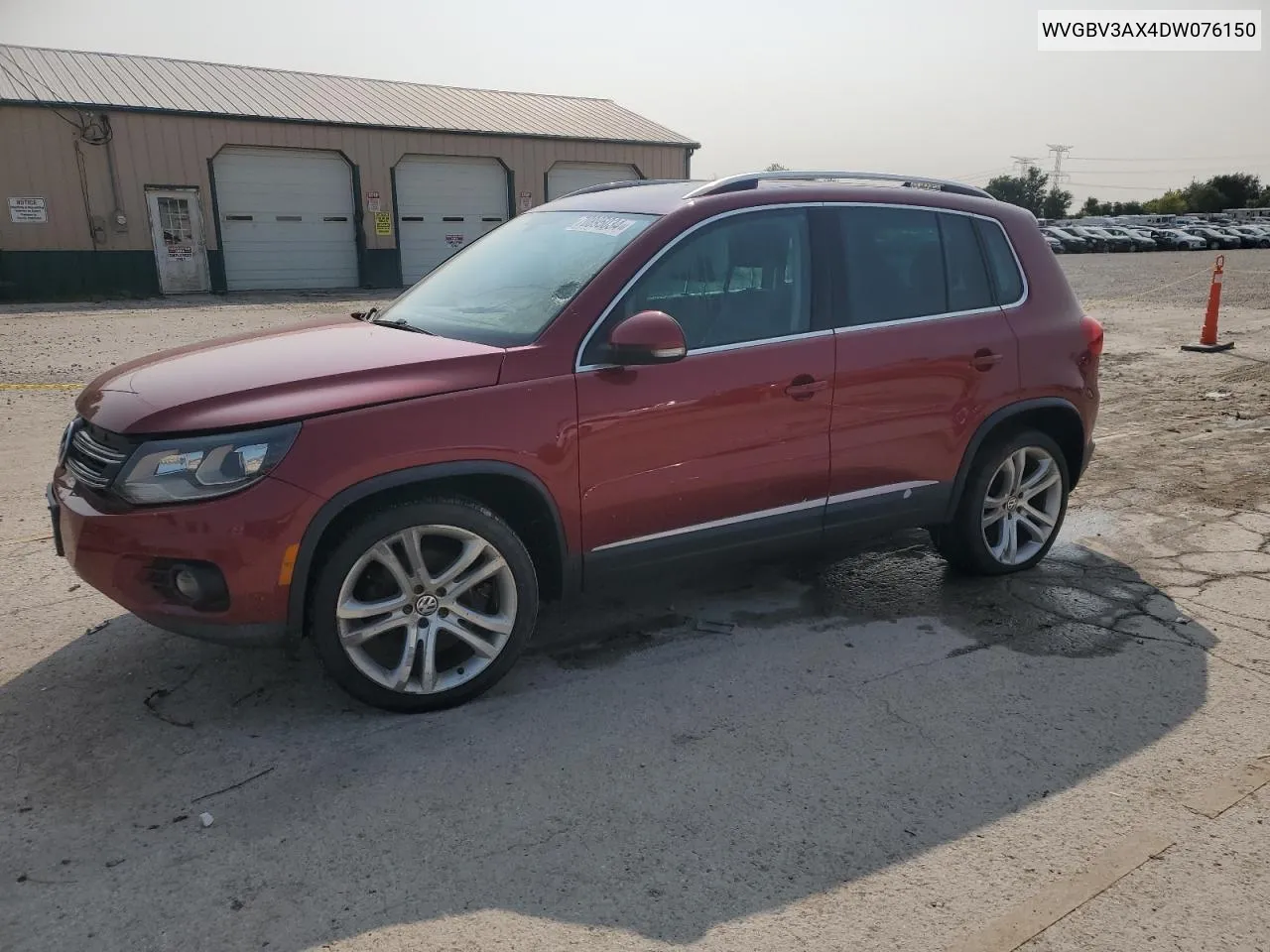 2013 Volkswagen Tiguan S VIN: WVGBV3AX4DW076150 Lot: 70895034