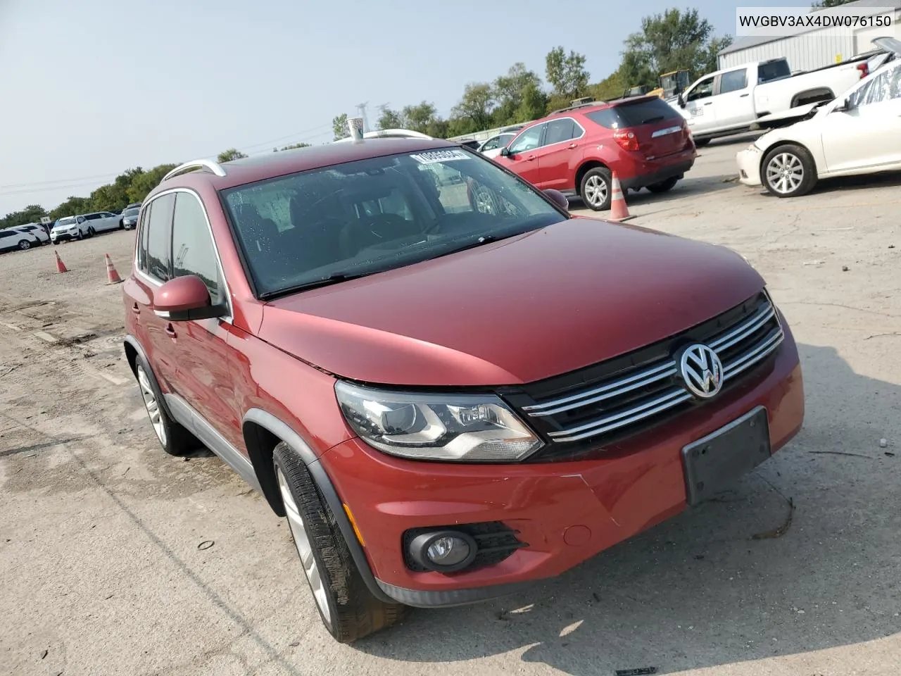 2013 Volkswagen Tiguan S VIN: WVGBV3AX4DW076150 Lot: 70895034