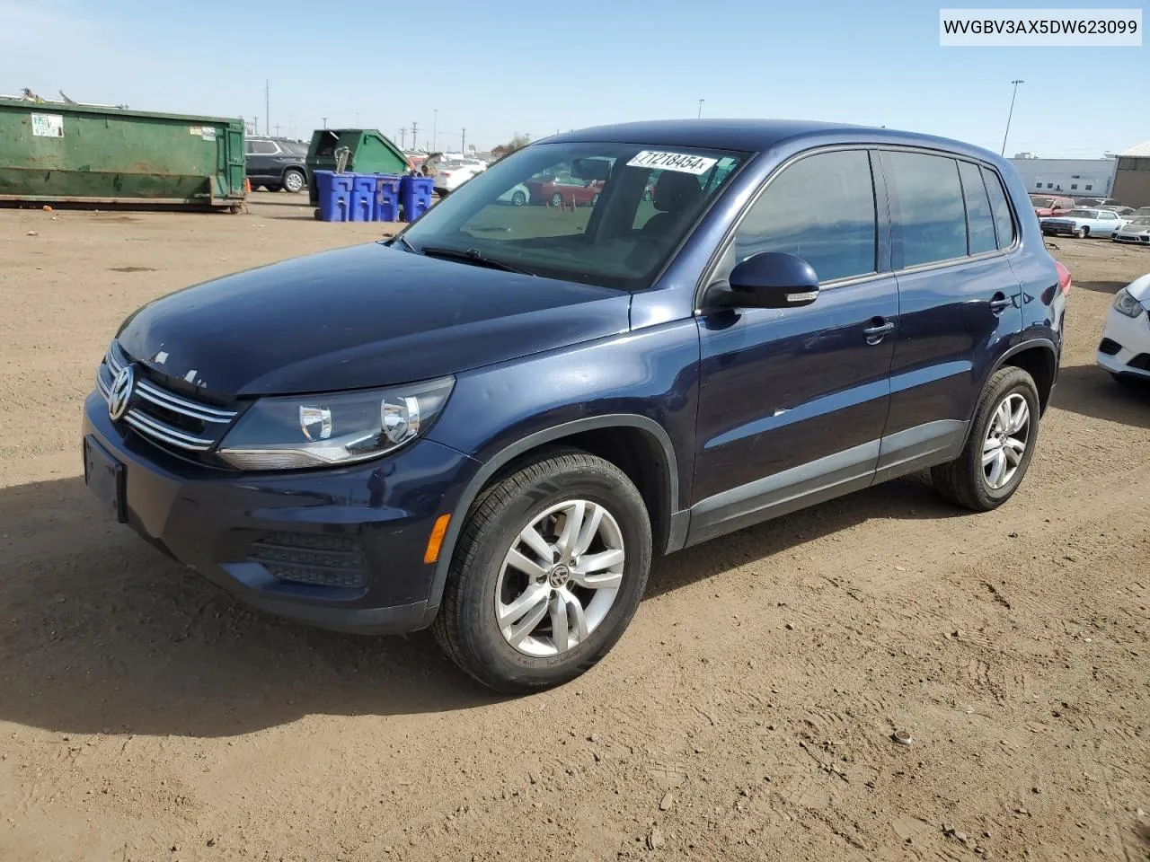 2013 Volkswagen Tiguan S VIN: WVGBV3AX5DW623099 Lot: 71218454